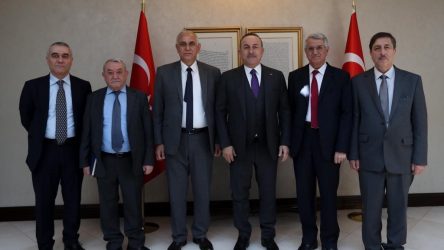 Çavuşoğlu Suriye Kürt Ulusal Konseyi heyeti ile görüştü