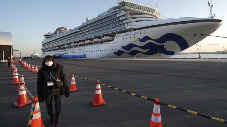 Japonya'da karantinaya alınan gemide koronavirüs tespit edilen kişi sayısı 355'e yükseldi