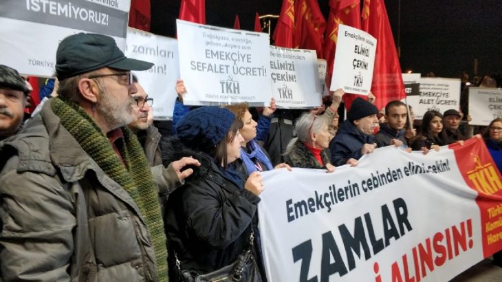 Komünistlerden ulaşım zammına karşı eylem: Emekçilerin cebinden elinizi çekin