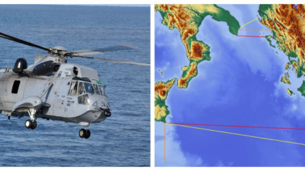 Akdeniz'de NATO bünyesinde görev yapan bir helikopter düştü