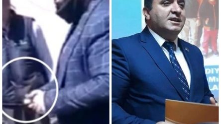 AKP’li Belediye Başkanı vatandaşa bıçak çekti: 'Şerefsizim takarım bunu sana'
