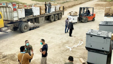 ABD, YPG'ye sağlık malzemesi ve maske yardımı yaptı