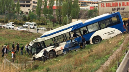 Ankara'da TIR ile EGO otobüsü çarpıştı: 9 yaralı