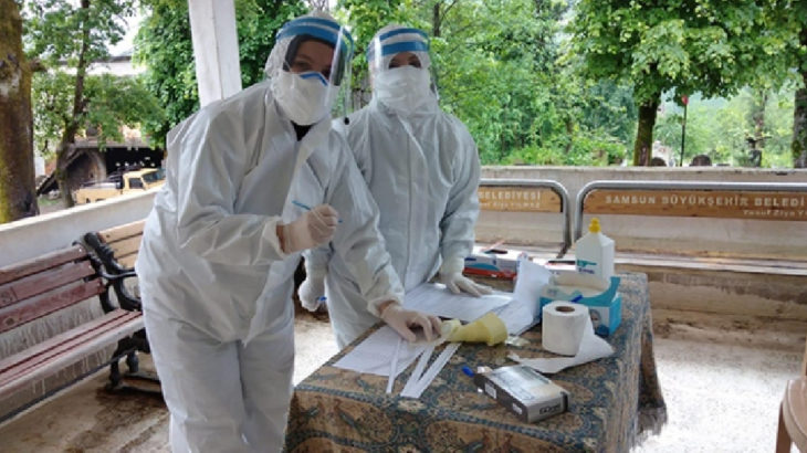 Hasat için Rize'ye gelen bazı üreticilerde koronavirüs tespit edildi