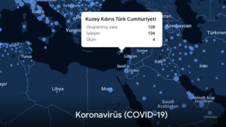 Google koronavirüs haritasına KKTC'yi de ekledi