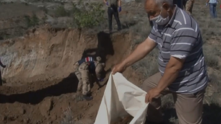 Erzincan'da inşaat kazısında insan kemikleri bulundu