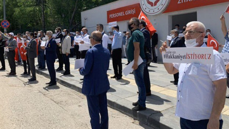 15 Temmuz gazileri ödenmeyen paraları için eylem yaptı: Verilen sözler yerine getirilmedi!