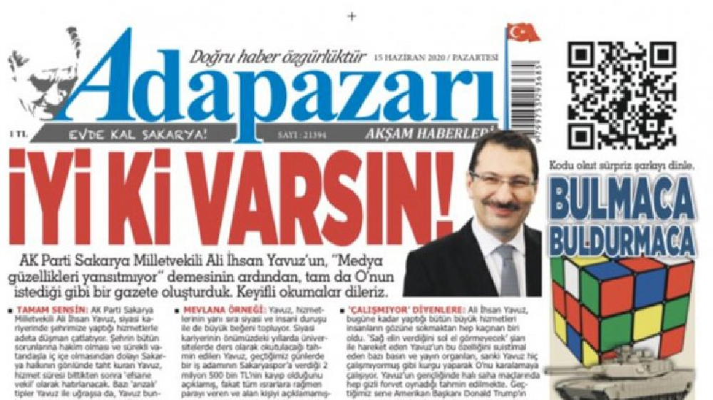 AKP'li Ali İhsan Yavuz'u hicveden yerel gazete yöneticileri ifadeye çağrıldı