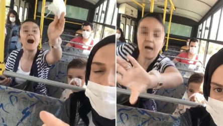 Halk otobüsünde maske takmayan ve kendisini uyaran yolculara saldıran kadına para cezası