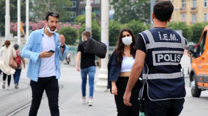 İçişleri Bakanlığı: Maske takmadığı için 7 bin 17 kişiye para cezası kesildi