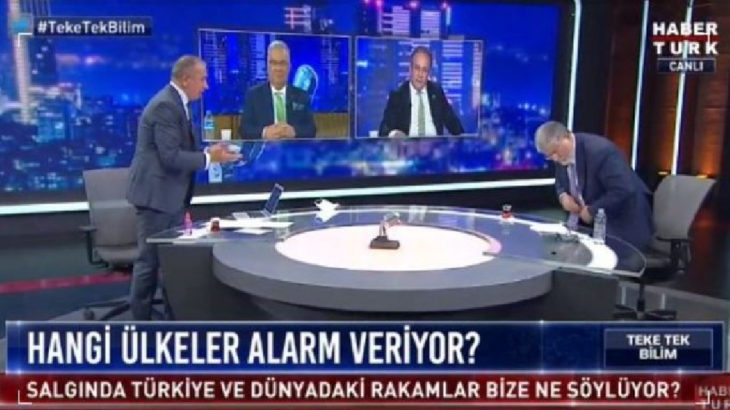 VİDEO | Habertürk TV'de ortalık karıştı: 'Halkı böyle kandırıyorsunuz', 'geri zekalılar'...