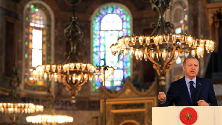 Erdoğan'dan Ayasofya açıklaması: Fatih'in bedduasından kurtulduk