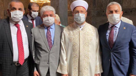 Diyanet İşleri Başkanı ile fotoğraf çektirmişlerdi: 3 AKP'li vekil koronaya yakalandı