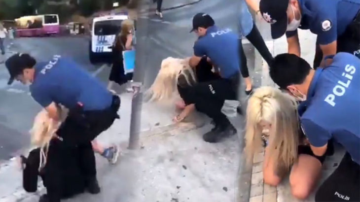 Maske takmadığı gerekçesiyle bir kadını darp ederek gözaltına alan polislere uzaklaştırma!