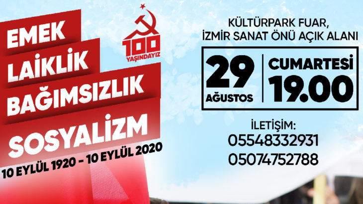 Komünistlerden İzmir’de 100. yıl etkinliği