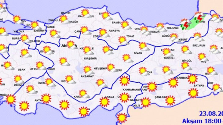 Meteoroloji uyardı: Gök gürültülü sağanak ve fırtına bekleniyor