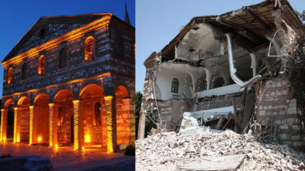 Belediyeden alınıp Cami Vakfı'na verilen tarihi kilise bakımsızlıktan yıkıldı