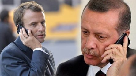 Erdoğan'dan Macron'la telefon görüşmesi