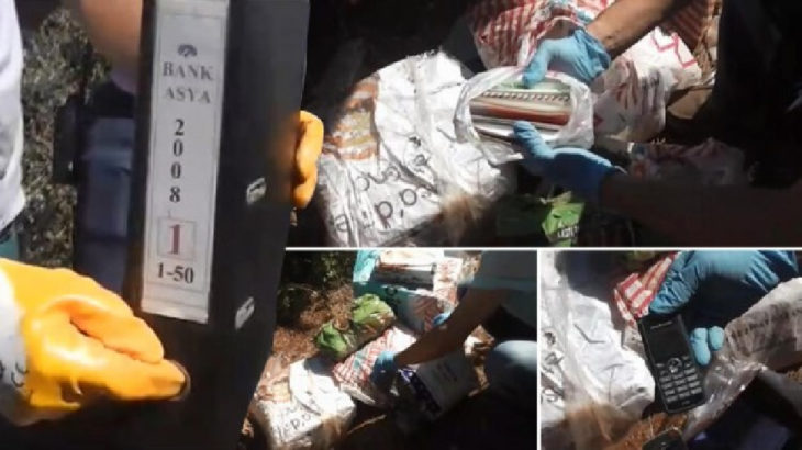 Gülencilerin ormana gömdüğü iddia edilen 31 çuval bulundu