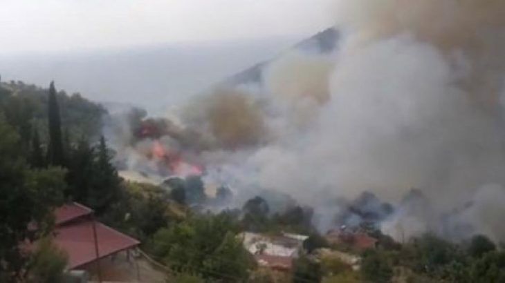 Anamur'da orman yangını: Yerleşim yerlerine çok yakın