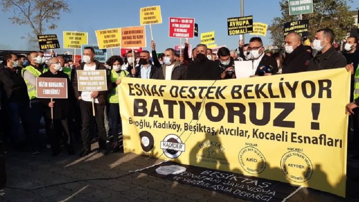 Esnaftan Kadıköy'de eylem: Destek bekliyoruz çünkü batıyoruz