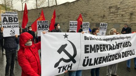 Komünistlerden ABD Başkonsolosluğu önünde eylem