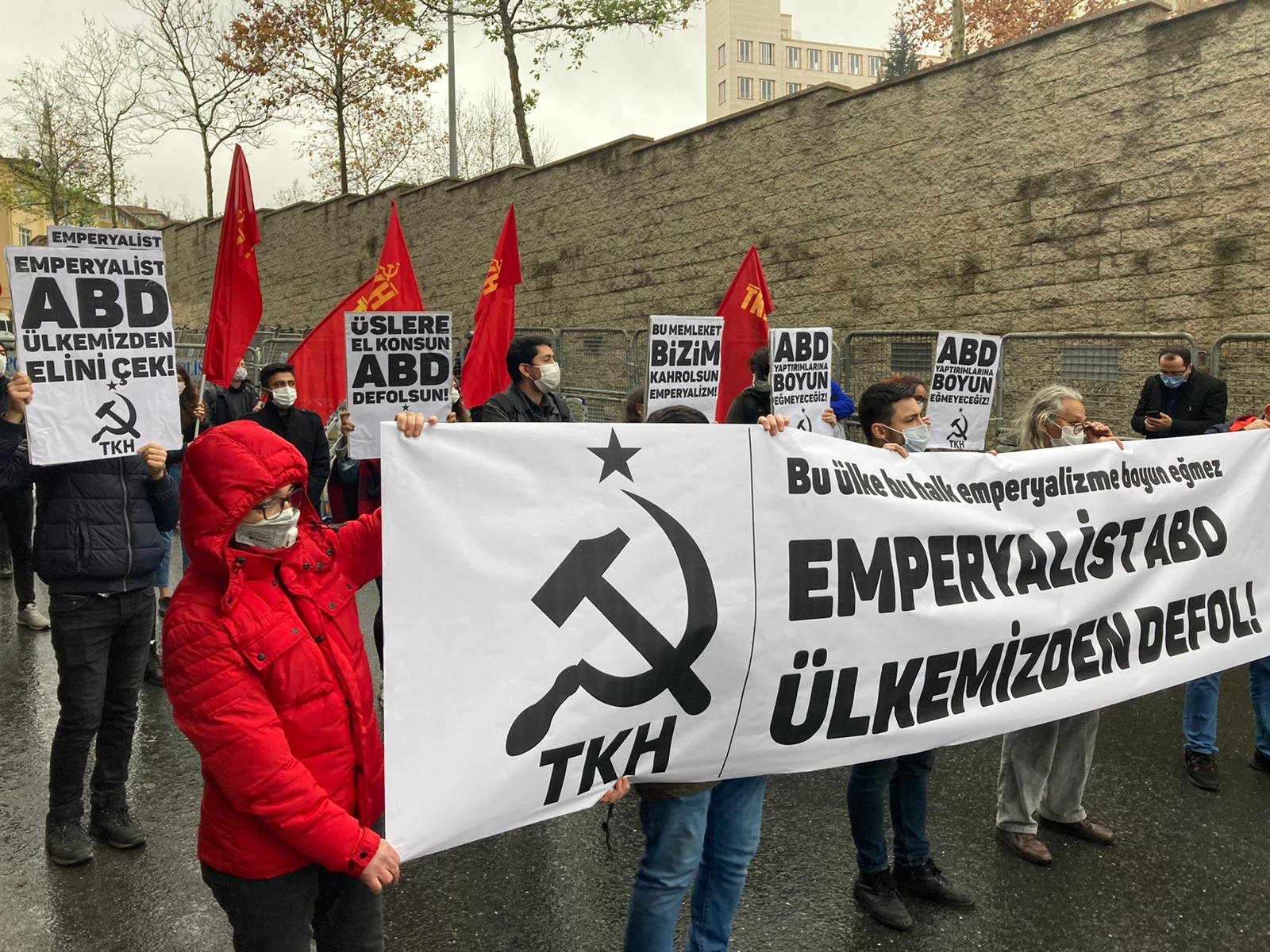 Komünistlerden ABD Başkonsolosluğu önünde eylem