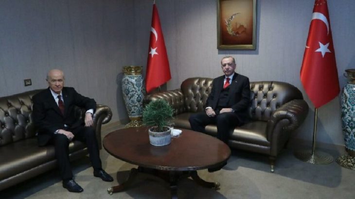 Erdoğan ile Bahçeli bir araya geldi