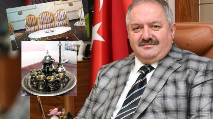 Kayseri OSB'de milyonluk israf: 1,5 milyon liraya 'Osmanlı odası', 73 bin liralık tesbih, 23 bin liralık tuğralı fincan takımı