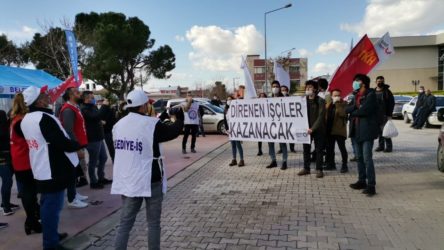 Menemen Belediyesi işçilerine Sınıf Tavrı'ndan ziyaret