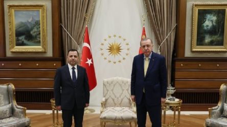 Erdoğan AYM Başkanı'nı Külliye'sinde ağırladı