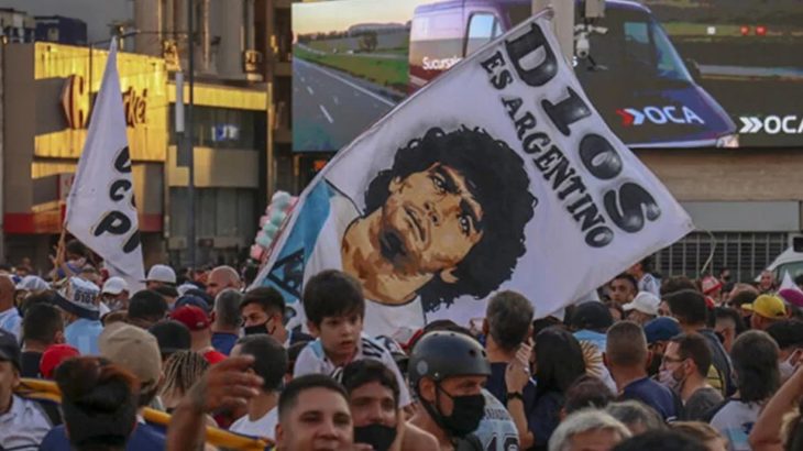 Arjantin'de Maradona eylemi
