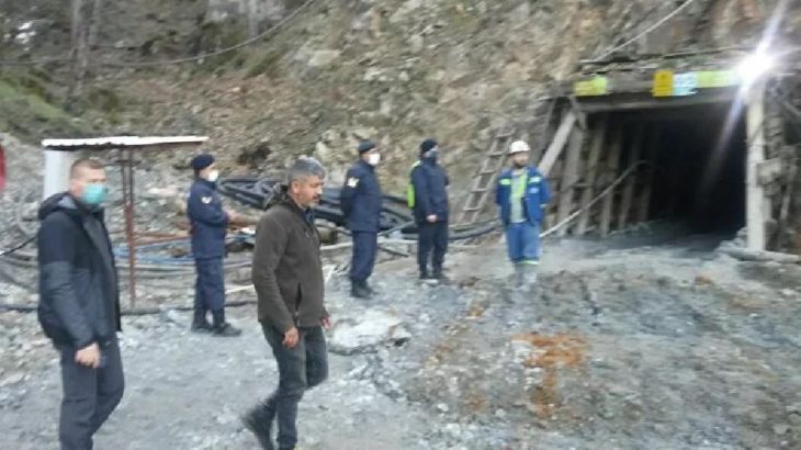 Çanakkale'de maden ocağında göçük