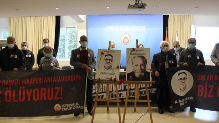 İstanbul Tabip Odası Covid-19 sebebiyle hayatını kaybeden sağlıkçılar için saygı duruşunda bulunacak