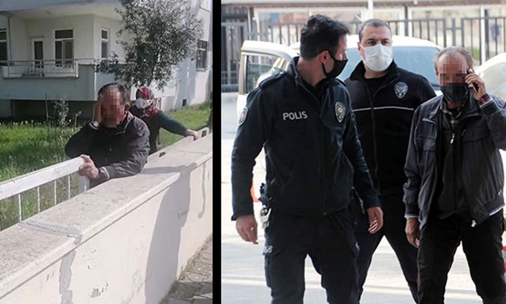 5 yaşındaki çocuğu ve annesini taciz eden şahıs, serbest bırakıldıktan sonra yine aynı kadını taciz ederken gözaltına alındı