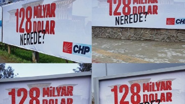 '128 milyar dolar nerede?' afişleri söküldü, 'Erdoğan'a hakaret' soruşturması açıldı