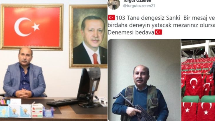 AKP'den gövde gösterileri: Bu kez il yöneticisinden 104 emekli amirale 'kalaşnikof'lu tehdit!