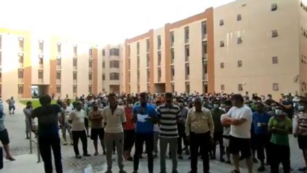 İnşaat işçileri Katar'dan seslendi: Tehditlere ve sömürüye boğun eğmiyoruz!