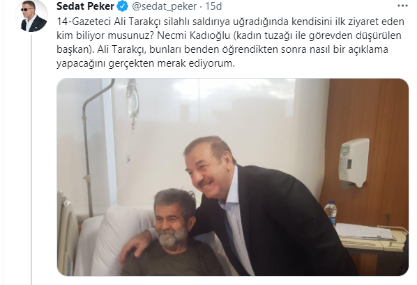 Sedat Peker'in nasıl bir açıklama yapacak dediği Ali Tarakçı'dan yanıt