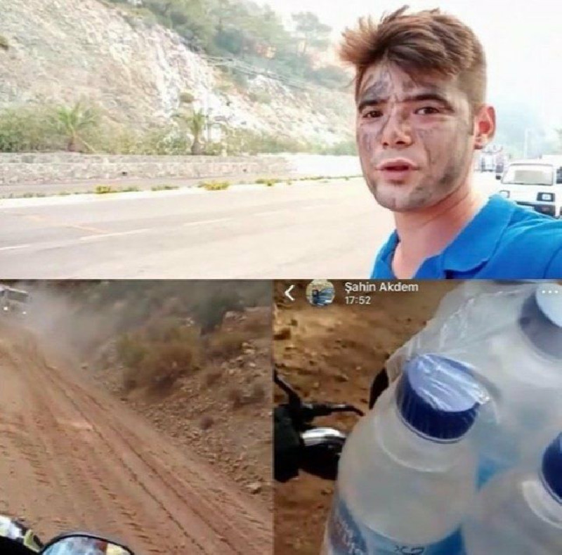 Yangına müdahale eden ekiplere gönüllü olarak yardım eden Şahin Akdemir hayatını kaybetti