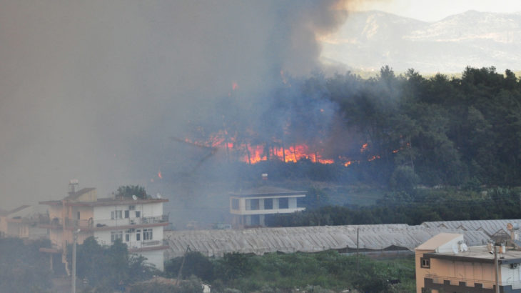 Manavgat ve Akseki ilçelerindeki yangınlardan etkilenen 183 kişi hastanelere başvurdu