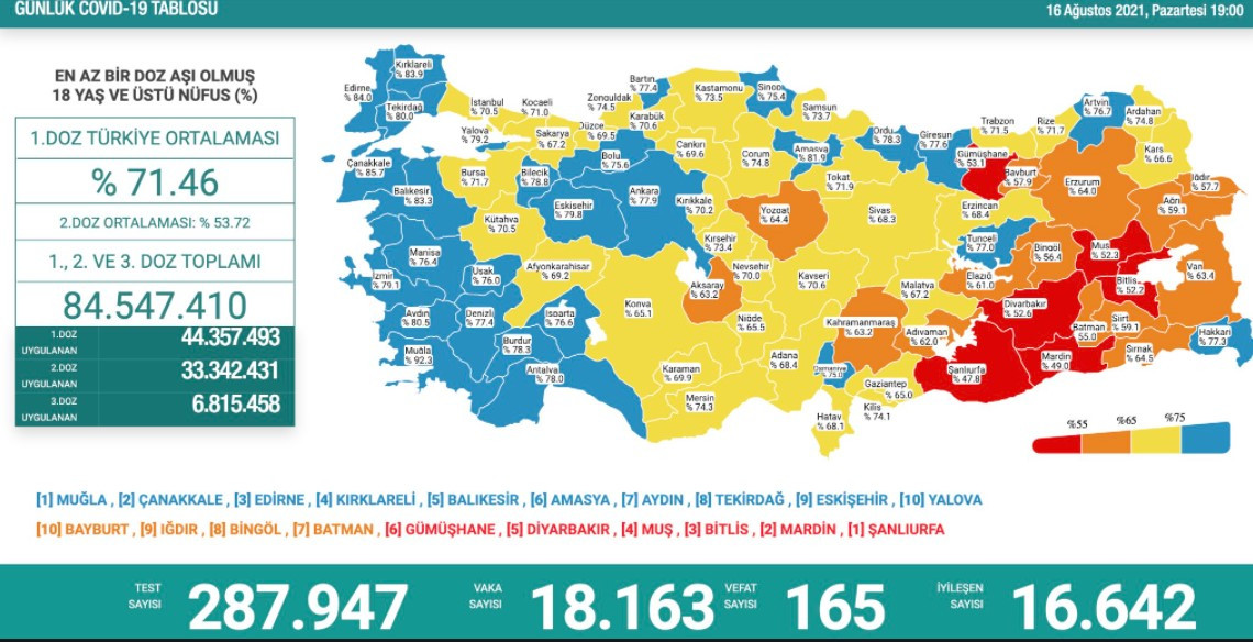 Son 24 saatte 165 ölüm