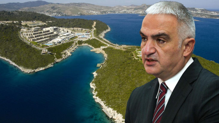 Turizm Bakanı Ersoy orman yangın üssünü otel alanına çevirmiş