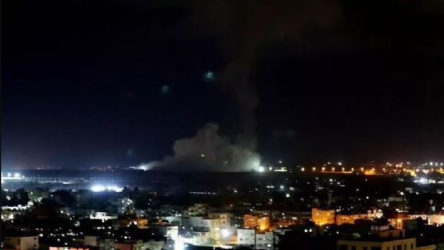 İşgalci İsrail'den Gazze Şeridine hava saldırısı