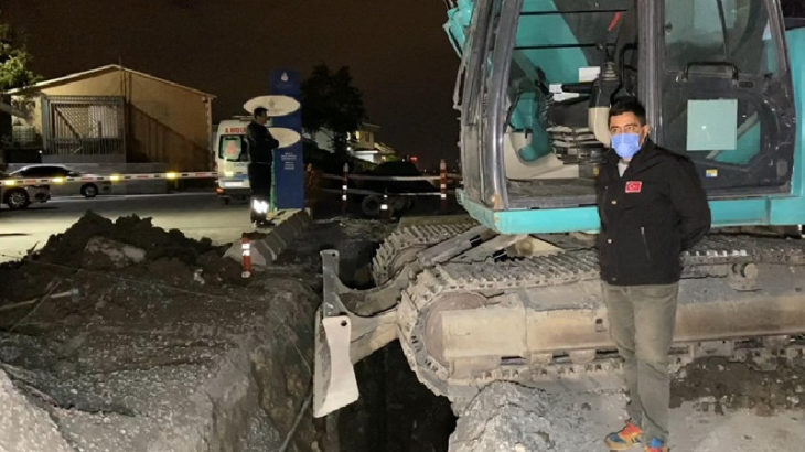 İstanbul'da kanalizasyon çalışmasında göçük: 1 işçi yaralandı