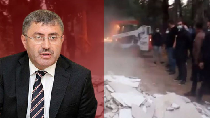 AKP'li başkandan 'moloz' açıklaması: Yanlışlıkla biz döktük