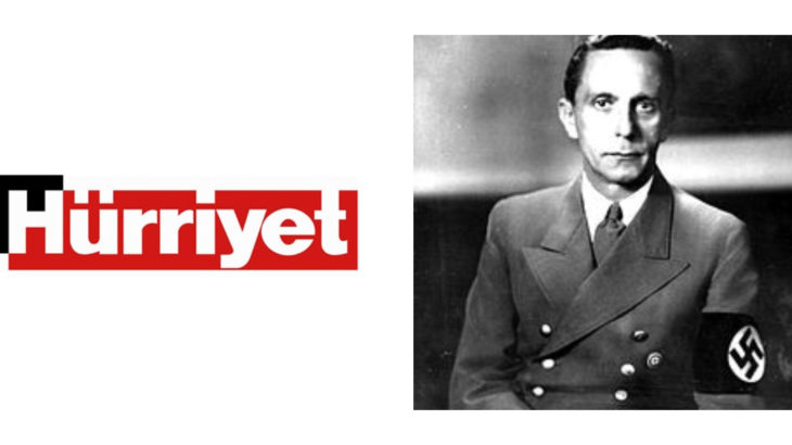 Hürriyet'ten Goebbels hatası