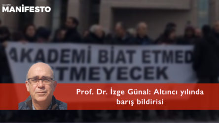 Altıncı yılında barış bildirisi