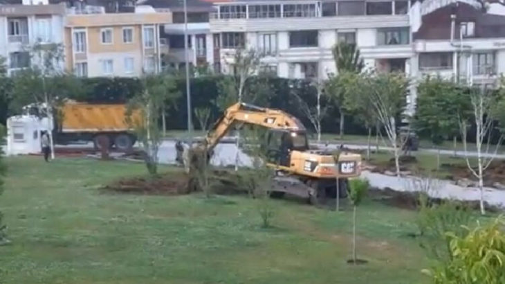 Çekmeköy'deki park nöbetinde iki yurttaş gözaltına alındı