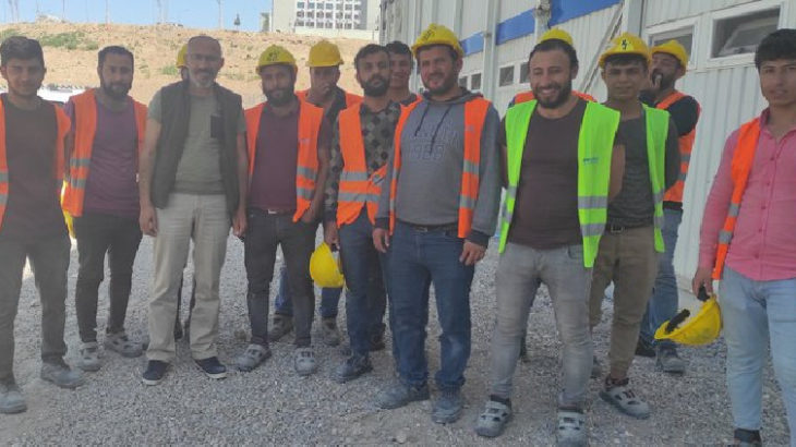 İnşaat işçilerinin direnişi kazanımla sonuçlandı